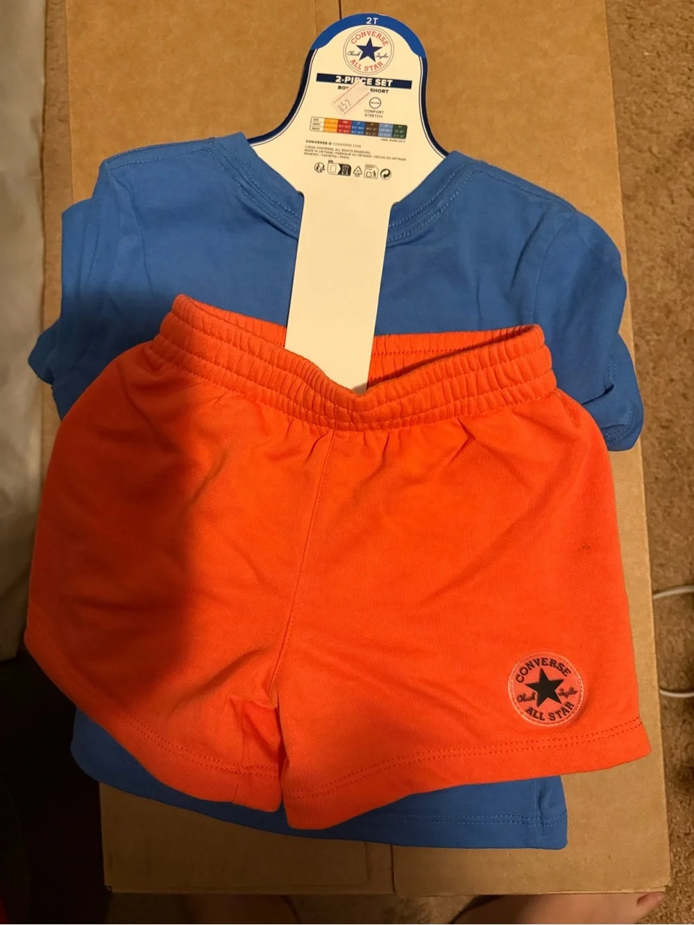 Converse Blue Graphic Smile outfit with Multicolor Print